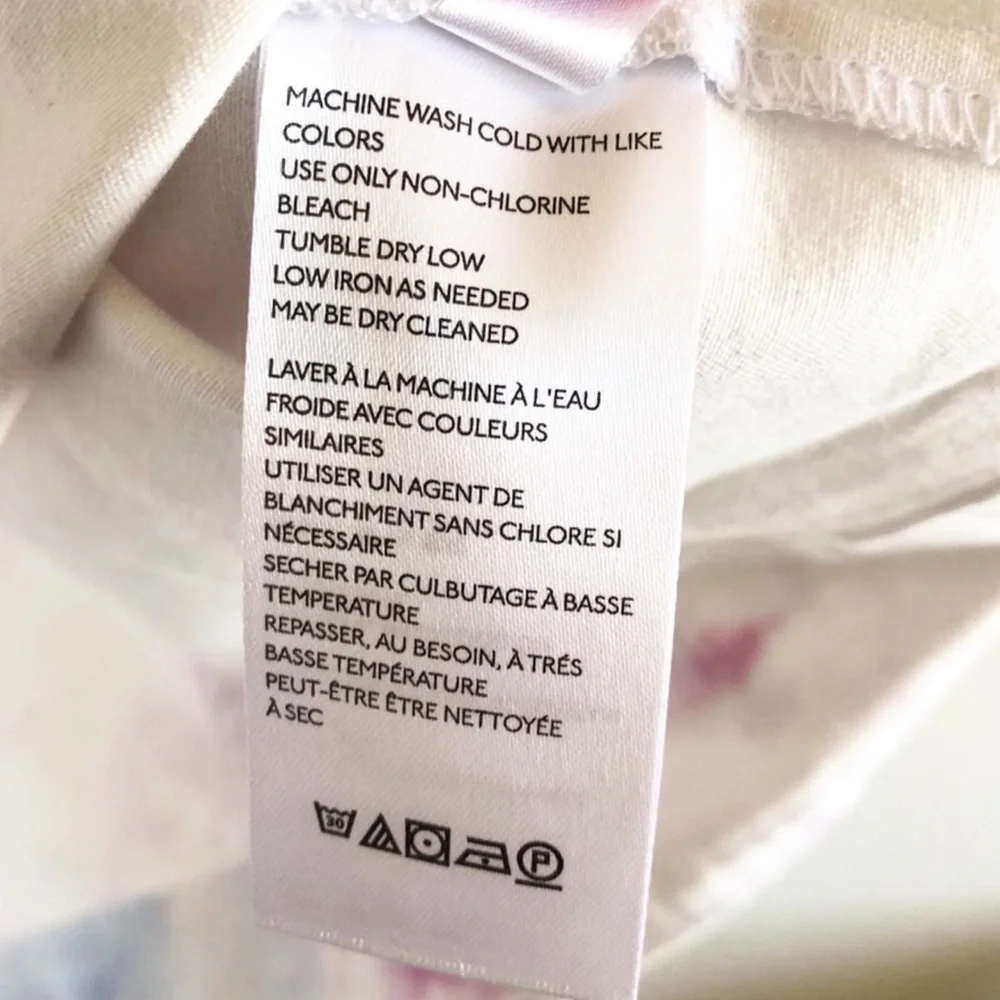 Anthropologie white dye laying